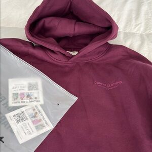 New Comfrt You Matter Hoodie Plum XL